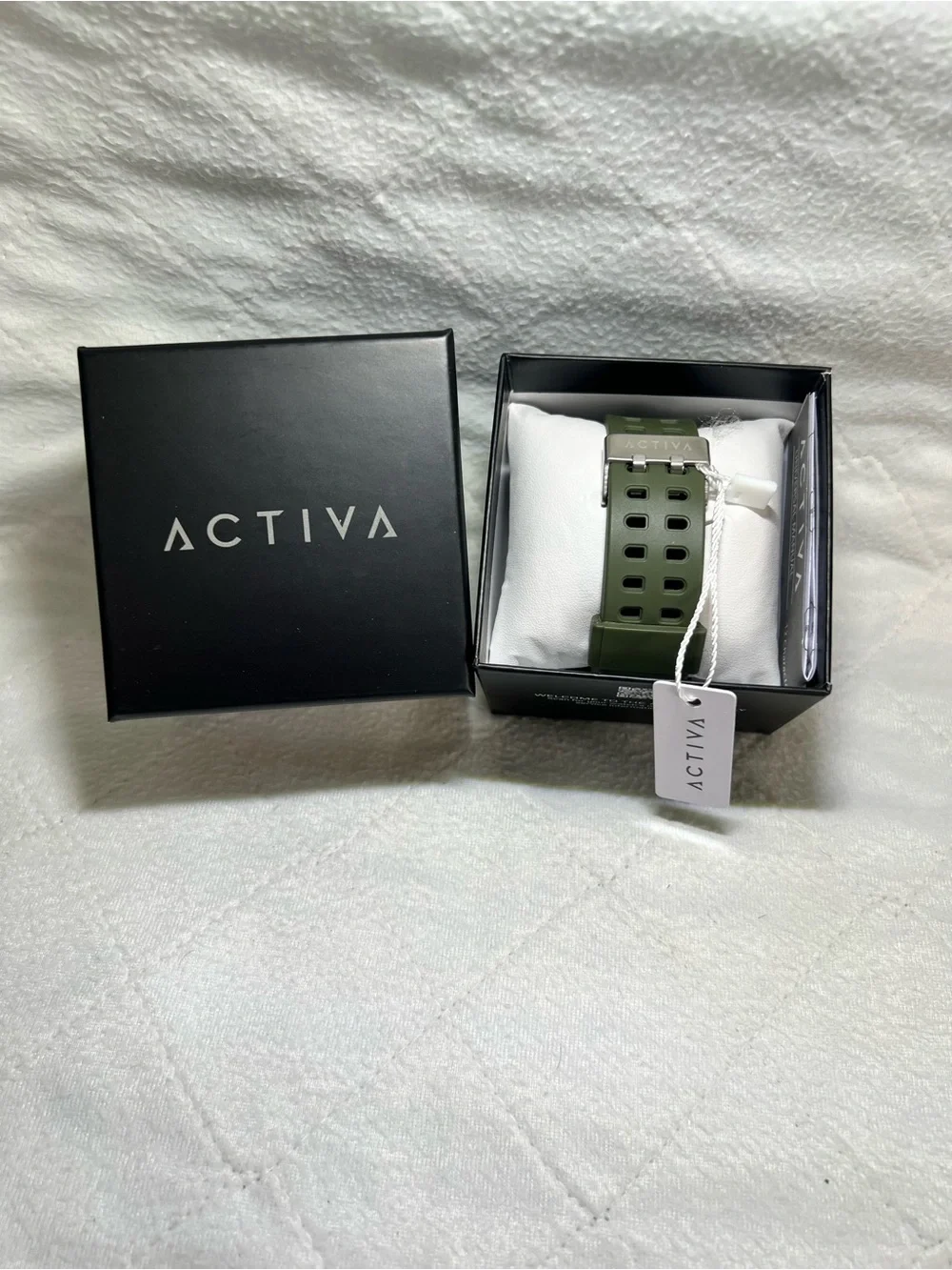NEW! ACTIVA Men's Green and Black Sport Watch - Water Resistant
